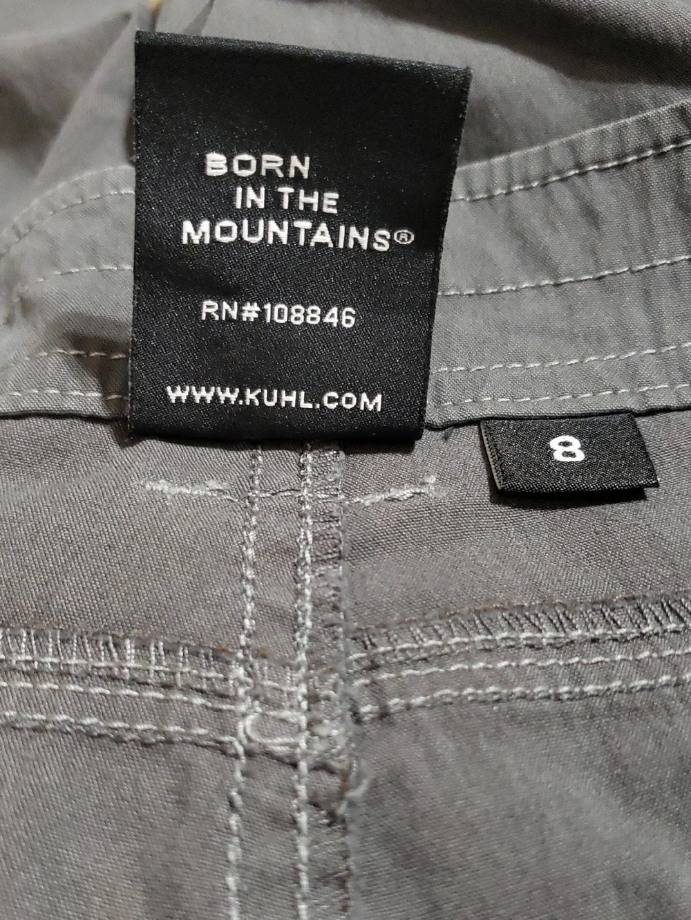 KÜHL Women's Splash Bermuda Shorts In Gray. Size: 8 - Picture 8 of 10